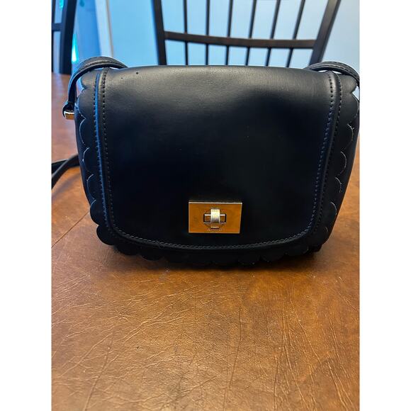 KATE SPADE MAPLE COURT ZANI LEATHER CROSS BODY BLACK SHOULDER BAG - Picture 8 of 11